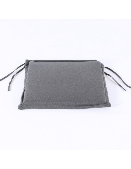 Almofada para cadeiras de jardim Cor cinza olefina Nao perde a cor Removivel Dimensoes 40x42x3 cm