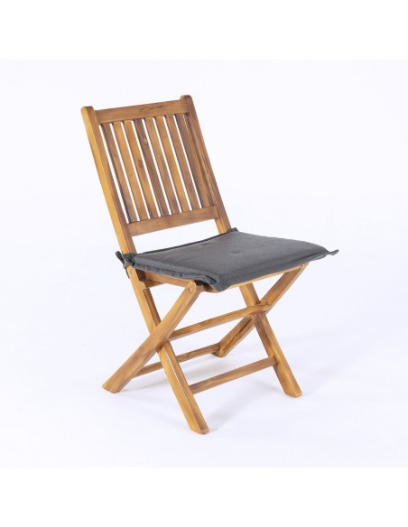 Cojin silla teca para jardin olefin gris - Pack 2 unidades