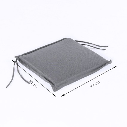 Cojin silla teca para jardin olefin gris - Pack 2 unidades