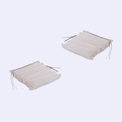 Pack 2 almofadas para cadeiras de jardim Olefina em cor natural Nao perde a cor Dimensoes 37x37x5 cm 2