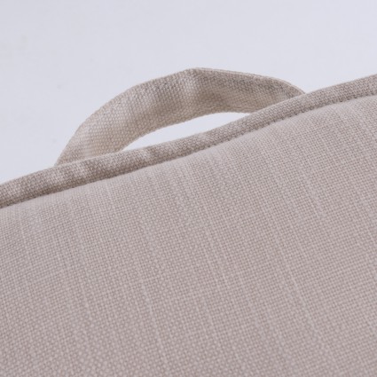 Coussin d'assise pour jardin Olefin ecru 42 cm - Pack 6 unites