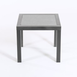Table d'appoint de jardin anthracite 2