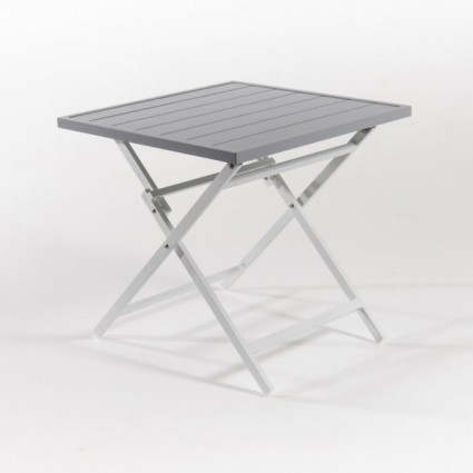 Mesa de aluminio de jardín plegable 70 cm Laver