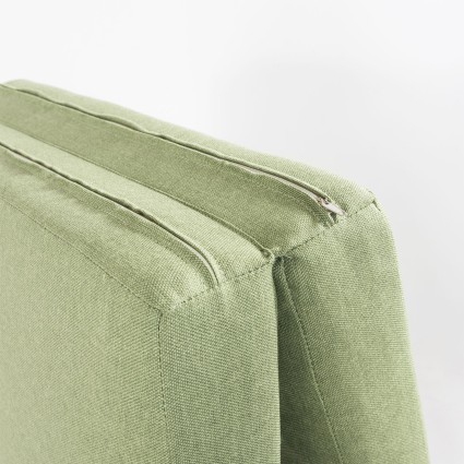 Coussin de chaise longue haute epaisseur pour jardin vert olefine