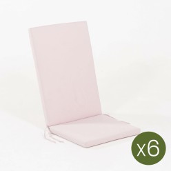 Posicões padrão de almofadas externas rosa - Pack 6 unidades