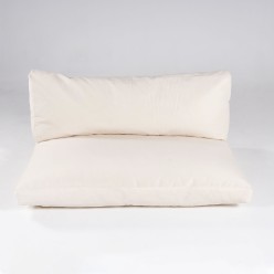 Almofadas de palete de assento e encosto bege padrão com capas removíveis 2