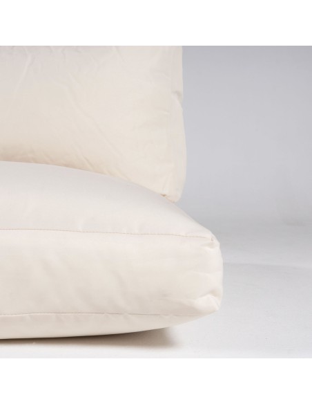 Almofadas de palete de assento e encosto bege padrão com capas removíveis