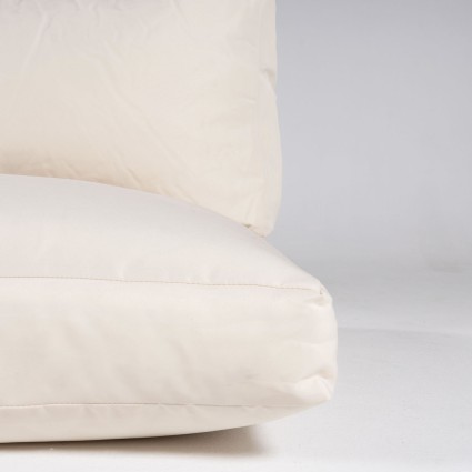 Canapé palette avec coussins amovibles, assise avec dossier standard beige