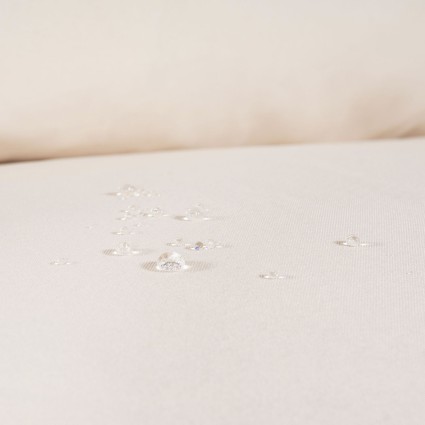 Canapé palette avec coussins amovibles, assise avec dossier standard beige