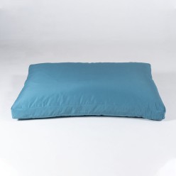 Almofada de assento de palete turquesa padrão com capa removível 2