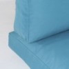 Cojín estándar turquesa para palet asiento desenfundable - Pack 2 unidades
