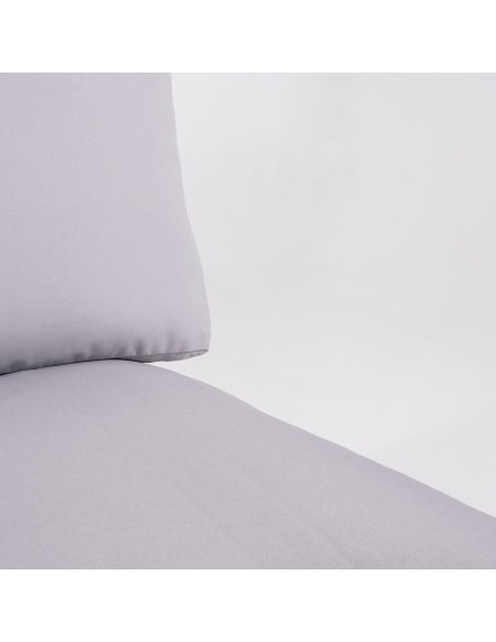 Coussins pour palettes avec housses de siège amovibles avec dossier en pierre standard - Pack de 4 unités