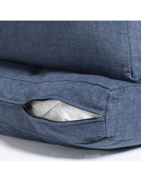 Coussin en oléfine bleu palette pour revêtement déhoussable