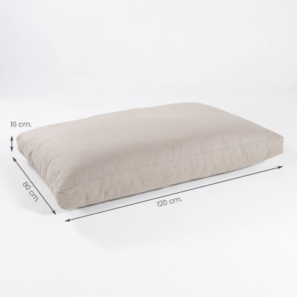 Cojin olefin marron tostado para palet asiento desenfundable