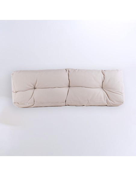 Cojin exterior respaldo para palet Lux crema