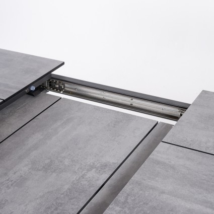 Table extensible 180-240 Anthracite avec HPL effet pierre