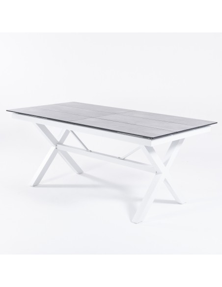 Mesa extensible 180/240 Laver con HPL estilo piedra