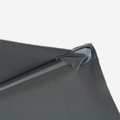 Guarda-sol pêndulo de terraco 300 cm Cor cinza 2