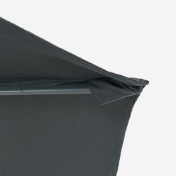 Parasol de terrasse 300 cm gris 2