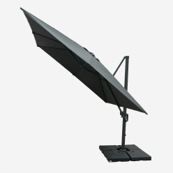 Parasol pendulaire pour terrasse 300 cm en gris 2