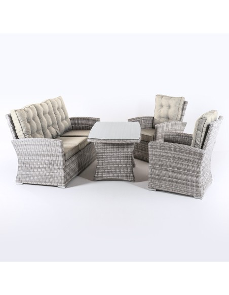Conjunto sofas 5 plazas Monaco 140 cm