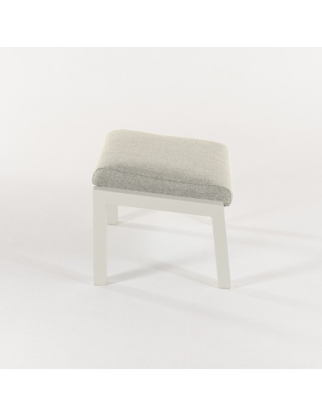 Reposapies para terraza Como aluminio blanco roto - pack 2 unidades