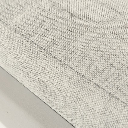 Repose-pieds de jardin Como moyen aluminium blanc cassé