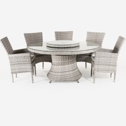 Conjunto de jardim com 150 mesas redondas e 6 poltronas 2