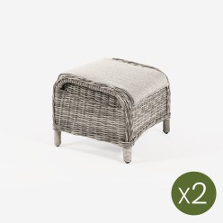 Repose-pieds en fibre de jardin Fiber - Pack de 2 unites