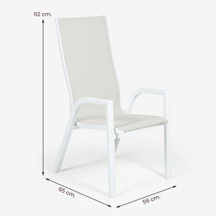 Fauteuil de jardin à dossier haut Laver