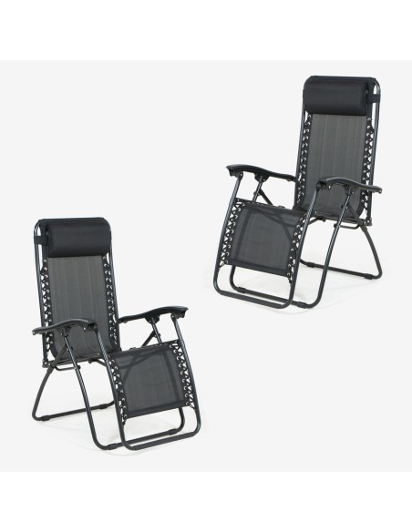 Sillon reclinable de exterior - Pack 2 unidades