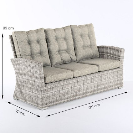 Conjunto sofas 5 plazas Monaco 140 cm
