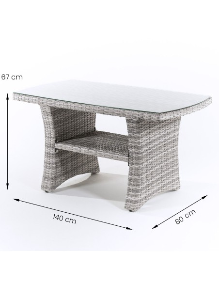 Conjunto sofas 5 plazas Monaco 140 cm