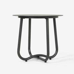 Mesa exterior Olivia 50cm aluminio antracita 2