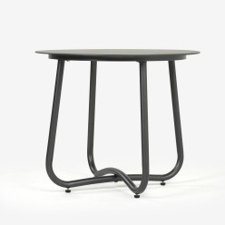 Mesa externa Olivia 60cm aluminio antracite 2