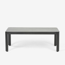 Mesa de jardim Olivia 120x60 aluminio antracite 2