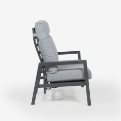Sofa reclinavel COMO 2 lugares para exterior antracite 2