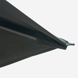 Toile de rechange beige pour parasol pendulaire 300x300 cm Coloris gris 2