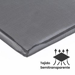 Cojin posiciones de jardin textilene negro 2