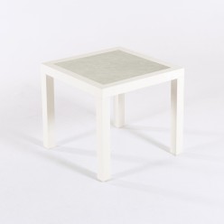 Mesa de apoio exterior creme