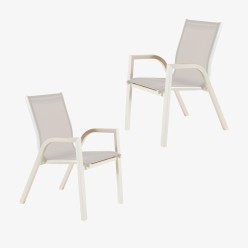 CADEIRA DE JARDIM DE ALUMÍNIO SUPER LAVER - PACOTE DE 2 UNIDADES 2