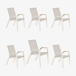 CADEIRA DE JARDIM DE ALUMÍNIO SUPER LAVER - PACOTE COM 6 UNIDADES 2