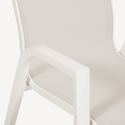 CADEIRA DE JARDIM COM ENCOSTO ALTO OFF-WHITE - PACOTE COM 2 UNIDADES