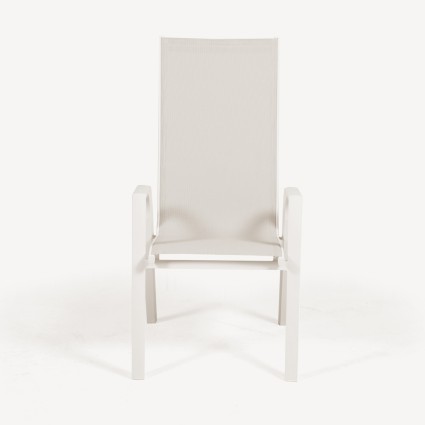 CADEIRA DE JARDIM COM ENCOSTO ALTO OFF-WHITE - PACOTE COM 6 UNIDADES