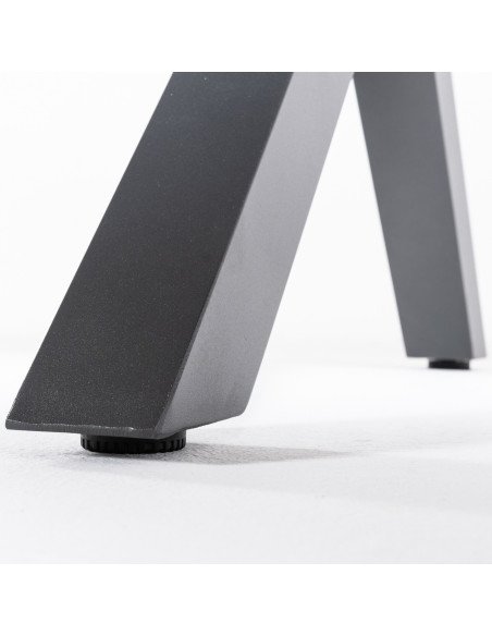 Conjunto de exterior mesa ext. 162/202 aluminio con laminas y 6 sillones acolchados antracita