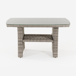 Mesa centro jardin marron tostado 120cm 2