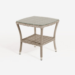 Mesa auxiliar de exterior de alta calidad.