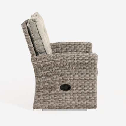 Poltrona reclinavel para terraco Monaco Tan - Pacote de 2 unidades