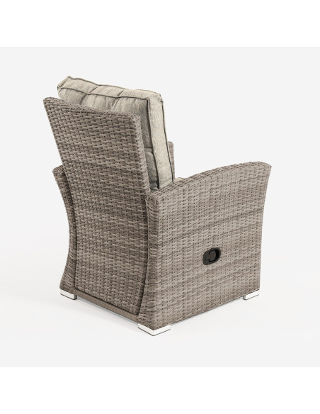 Fauteuil de terrasse inclinable Monaco Tan - Paquet de 2 unites