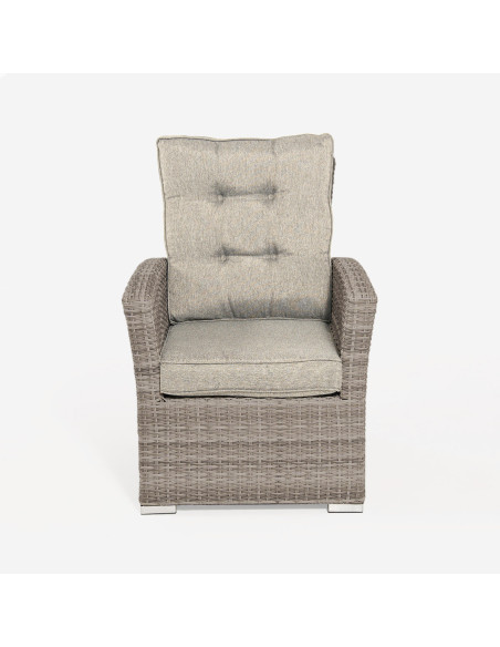 Fauteuil de terrasse inclinable Monaco Tan - Paquet de 2 unites